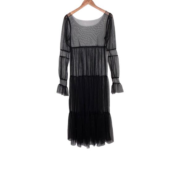 Unknown Dresses & Skirts - Sheer Black overlay dress SMALL